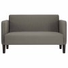 vidaXL Loveseat Sofa Light Grey 109 cm manšestrová tkanina