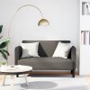 vidaXL Loveseat Sofa Light Grey 109 cm manšestrová tkanina