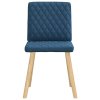 vidaXL Jídelní židle 6 ks modré textil