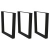 vidaXL Nohy k jídelnímu stolu ve tvaru V, 3 ks, černé, 80 x (72-73,3) cm, ocel