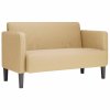 vidaXL Loveseat Sofa šedozelená 109 cm manšestrová tkanina