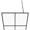 vidaXL Zástěna do průchozí sprchy čiré ESG sklo 100 x 195 cm černá