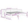 vidaXL Válenda s přistýlkou a matracemi světle šedá 80 x 200 cm samet
