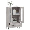 vidaXL Skříň highboard šedá sonoma 69,5 x 31 x 115 cm kompozitní dřevo