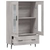 vidaXL Skříň highboard šedá sonoma 69,5 x 31 x 115 cm kompozitní dřevo