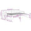 vidaXL Válenda s přistýlkou a matracemi tmavě šedá 80 x 200 cm samet
