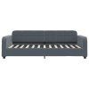 vidaXL Válenda s matrací tmavě šedá 80 x 200 cm samet