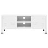 vidaXL Industriální TV skříňka bílá 105 x 35 x 42 cm kov