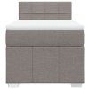 vidaXL Box spring postel s matrací taupe 80x200 cm textil
