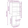 vidaXL Skříň highboard betonově šedá 70 x 35 x 180 cm kompozitní dřevo