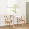 vidaXL Jídelní židle s polštáři 2 ks masivního dřeva s gumou