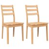 vidaXL Jídelní židle 2 ks z přírodního masivního dřeva Rubber