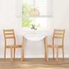 vidaXL Jídelní židle 2 ks z přírodního masivního dřeva Rubber