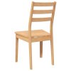 vidaXL Jídelní židle 2 ks z přírodního masivního dřeva Rubber