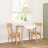 vidaXL Jídelní židle 2 ks z masivního dřeva Rubber