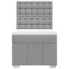 vidaXL Box spring postel s matrací světle šedá 80 x 200 cm textil