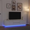 vidaXL TV skříňka s LED osvětlením bílá 193,5x41x50 cm