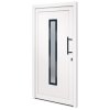 vidaXL Vchodové dveře bílé 108 x 208 cm PVC