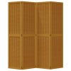 vidaXL Paraván 4dílný hnědý masivní dřevo pavlovnie