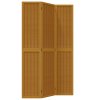 vidaXL Paraván 3dílný hnědý masivní dřevo pavlovnie