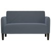 vidaXL Loveseat Sofa Tmavě šedá 109 cm samet