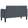 vidaXL Loveseat Sofa Tmavě šedá 109 cm samet
