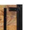 vidaXL Čelo postele 200 cm z masivního dřeva Mango a železa