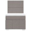 vidaXL Box spring postel s matrací taupe 80x200 cm textil