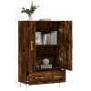 vidaXL Skříň highboard kouřový dub 69,5 x 31 x 115 cm kompozitní dřevo