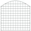 vidaXL Obloukový zahradní plot 77,5 x 78,5 cm zelený
