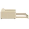 vidaXL Válenda s přistýlkou krémová 100 x 200 cm textil