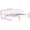 vidaXL Válenda s přistýlkou tmavě zelená 80 x 200 cm samet