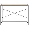 vidaXL Počítačový stůl černý a dub 110 x 60 x 70 cm kompozitní dřevo