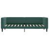 vidaXL Válenda s matrací tmavě zelená 80 x 200 cm samet