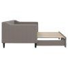 vidaXL Válenda s přistýlkou taupe 80 x 200 cm textil