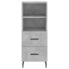 vidaXL Skříň highboard betonově šedá 34,5x34x180 cm kompozitní dřevo