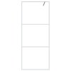vidaXL Sprchová zástěna walk-in bílá 80 x 195 cm čiré ESG sklo
