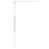 vidaXL Sprchová zástěna walk-in bílá 80 x 195 cm čiré ESG sklo