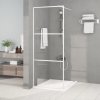 vidaXL Sprchová zástěna walk-in bílá 80 x 195 cm čiré ESG sklo