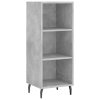vidaXL Skříň highboard betonově šedá 34,5x34x180 cm kompozitní dřevo