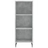 vidaXL Skříň highboard betonově šedá 34,5x34x180 cm kompozitní dřevo