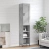 vidaXL Skříň highboard betonově šedá 34,5x34x180 cm kompozitní dřevo