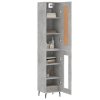 vidaXL Skříň highboard betonově šedá 34,5x34x180 cm kompozitní dřevo