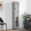 vidaXL Skříň highboard betonově šedá 34,5x34x180 cm kompozitní dřevo