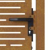 vidaXL Zahradní brána 100 x 200 cm z corten oceli, čtvercový design