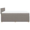 vidaXL Box spring postel s matrací taupe 140x190 cm textil