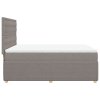 vidaXL Box spring postel s matrací taupe 140x190 cm textil