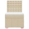 vidaXL Box spring postel s matrací krémová 80 x 200 cm textil