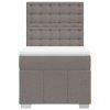 vidaXL Box spring postel s matrací taupe 80x200 cm textil