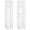 vidaXL Gabionové sloupky 2 ks 40 x 40 x 180 cm železo